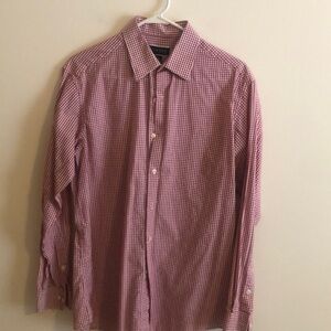 Men’s Club Room Designer Dress Button Down Shirt Medium (M)